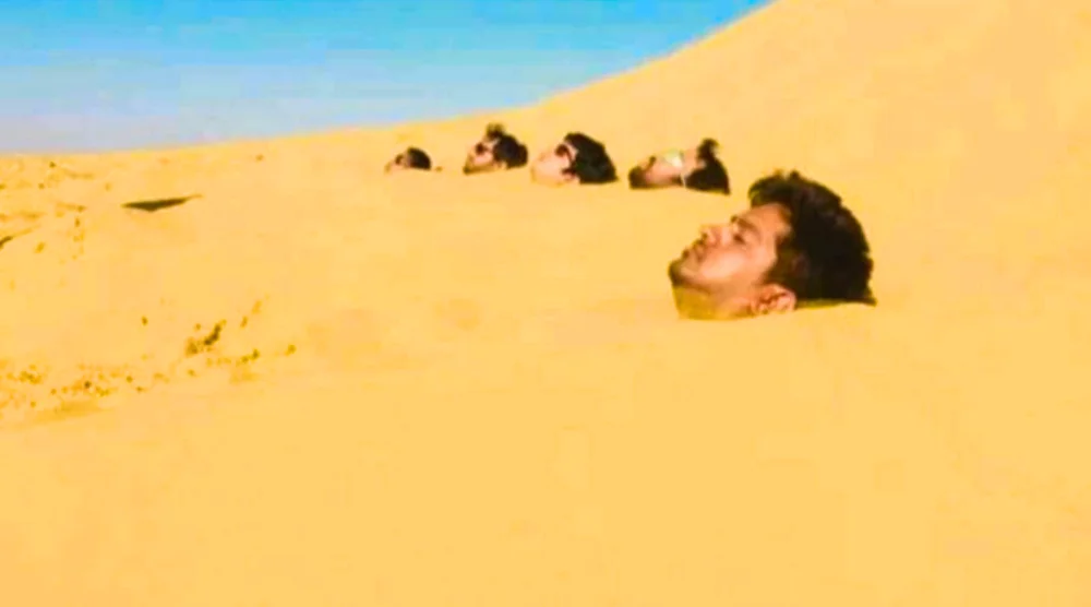 Sand Bath At Desert Jaisalmer, Rajasthan