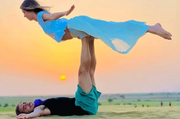 sunset injoy at jaisalmer sand dunes