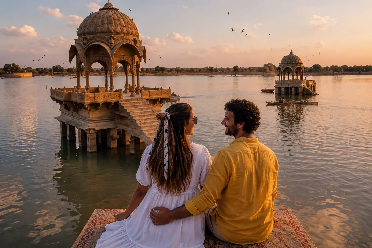 Gadisar Lake in Jaisalmer, Rajasthan